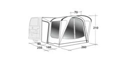 Outwell Newburg 160 Poled Drive Away Awning -Outwell Shop 111101 newburg 160 drawing perspective2