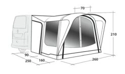 Outwell Newburg 160 Air Drive Away Awning 15 Outwell Newburg 160 Air Drive Away Awning -Outwell Shop 111170 newburg 160 air drawing perspective2