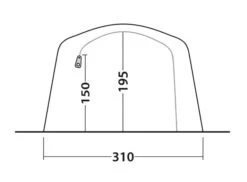 Outwell Parkdale 4PA Tent (2023) -Outwell Shop 111180 parkdale 4pa drawing other5