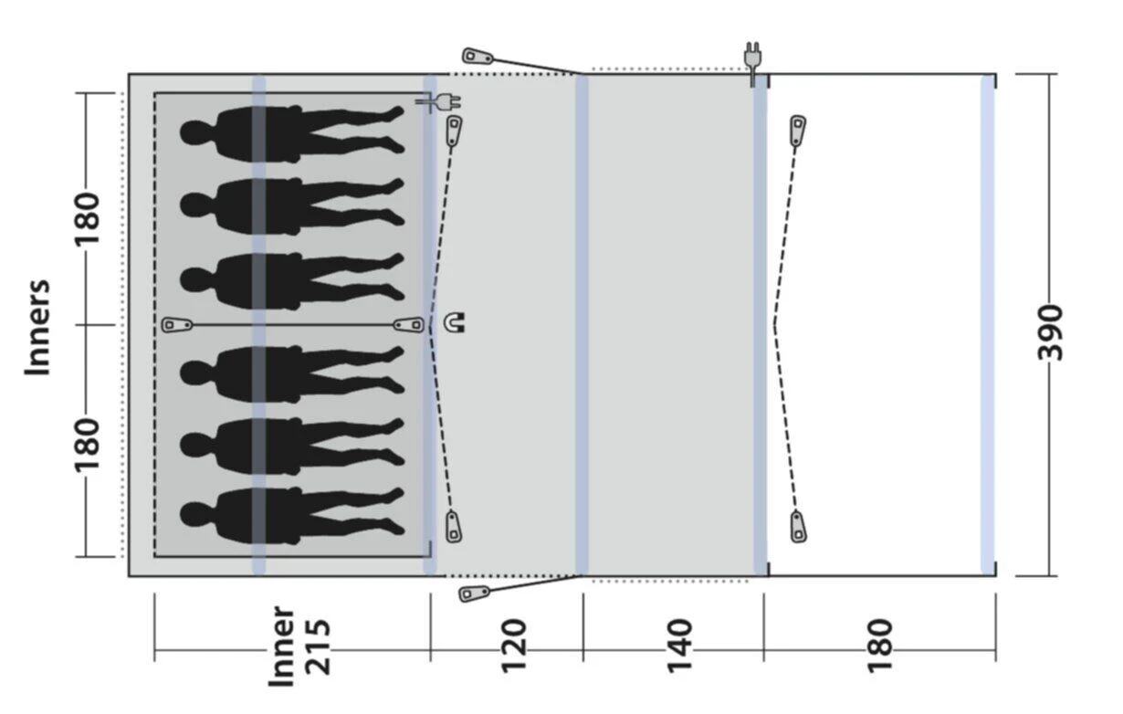 Outwell Birchdale 6PA Tent (2022) 4 Outwell Birchdale 6PA Tent (2022) - Image 2