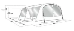 Outwell Mountain Lake 5ATC Tent (2022) 18 Outwell Mountain Lake 5ATC Tent (2022) -Outwell Shop 111198 mountain lake 5atc drawing perspective2