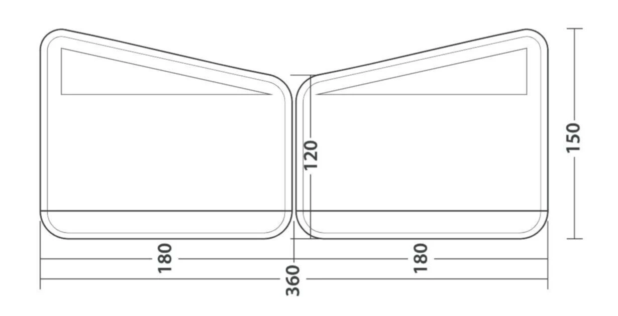 Outwell Windscreen Air Scalable 180 4 Outwell Windscreen Air Scalable 180 - Image 2