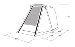 Outwell Sandcrest S Awning 22 Outwell Sandcrest S Awning -Outwell Shop 111241 sandcrest s drawing perspective2