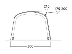 Outwell Blossburg 380 Air Drive Away Awning -Outwell Shop 111242 blossburg 380 air drawing other4