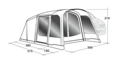 Outwell Blossburg 380 Air Drive Away Awning -Outwell Shop 111242 blossburg 380 air drawing perspective2