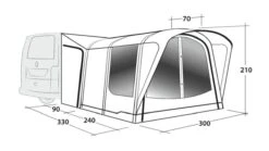 Outwell Newburg 240 Air Low Drive Away Awning -Outwell Shop 111245 newburg 240 air drawing perspective2