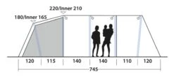 Outwell Queensdale 8PA Tent (2023) 26 Outwell Queensdale 8PA Tent (2023) -Outwell Shop 111270 queensdale 8pa drawing other4