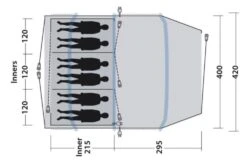Outwell Starhill 6A Air Tent (2023) 13 Outwell Starhill 6A Air Tent (2023) -Outwell Shop 111304 starhill 6a drawing floorplan3