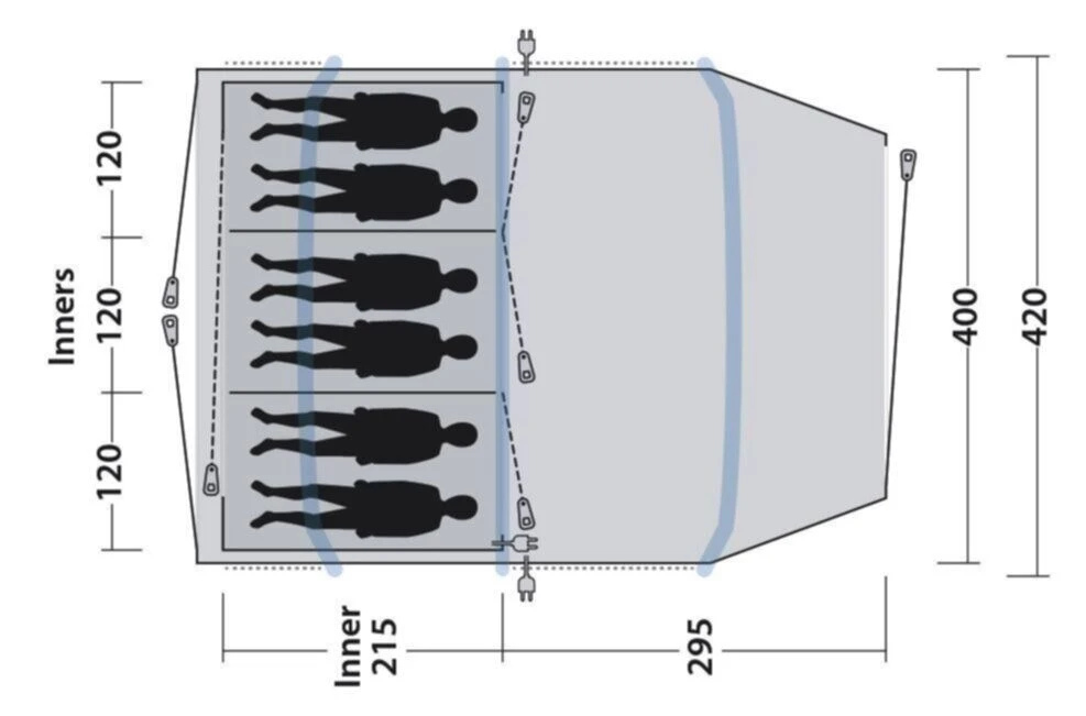 Outwell Starhill 6A Air Tent (2023) 8 Outwell Starhill 6A Air Tent (2023) - Image 6