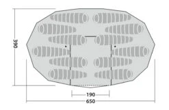 Outwell Robens Klondike Twin Tipi Tent (2023) 18 Outwell Robens Klondike Twin Tipi Tent (2023) -Outwell Shop 130359 klondike twin drawing floorplan3