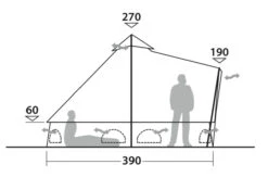 Outwell Robens Klondike Twin Tipi Tent (2023) 19 Outwell Robens Klondike Twin Tipi Tent (2023) -Outwell Shop 130359 klondike twin drawing other4