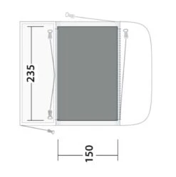 Outwell Newburg 160 Flat Woven Carpet 9 Outwell Newburg 160 Flat Woven Carpet -Outwell Shop 170864 flat woven carpet newburg 160 drawing floorplan2