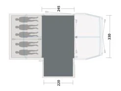 Outwell Mountain Lake 5ATC Flat Woven Carpet -Outwell Shop 170890 flat woven carpet mountain lake 5atc drawing floorplan2