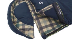 Outwell Camper Lux "R" Sleeping Bag Deep Blue (2023) -Outwell Shop 230393 camper lux right side zipper feature photo4